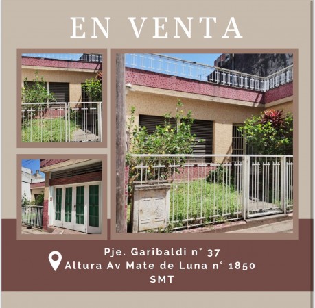 Casa 3d en Pasaje Garibaldi 37 a metros del Parque Avellaneda
