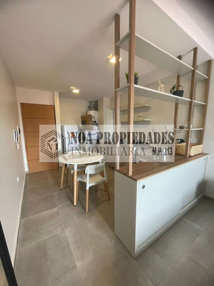 MONOAMBIENTE CON BALCON TOTALMENTE AMOBLADO NUEVO EN ALEM AL 500
