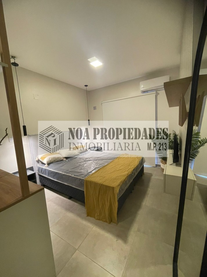 MONOAMBIENTE CON BALCON TOTALMENTE AMOBLADO NUEVO EN ALEM AL 500